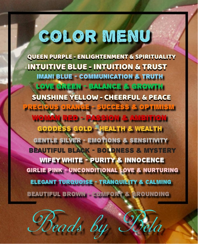 Choose Your Color – Waist Beads