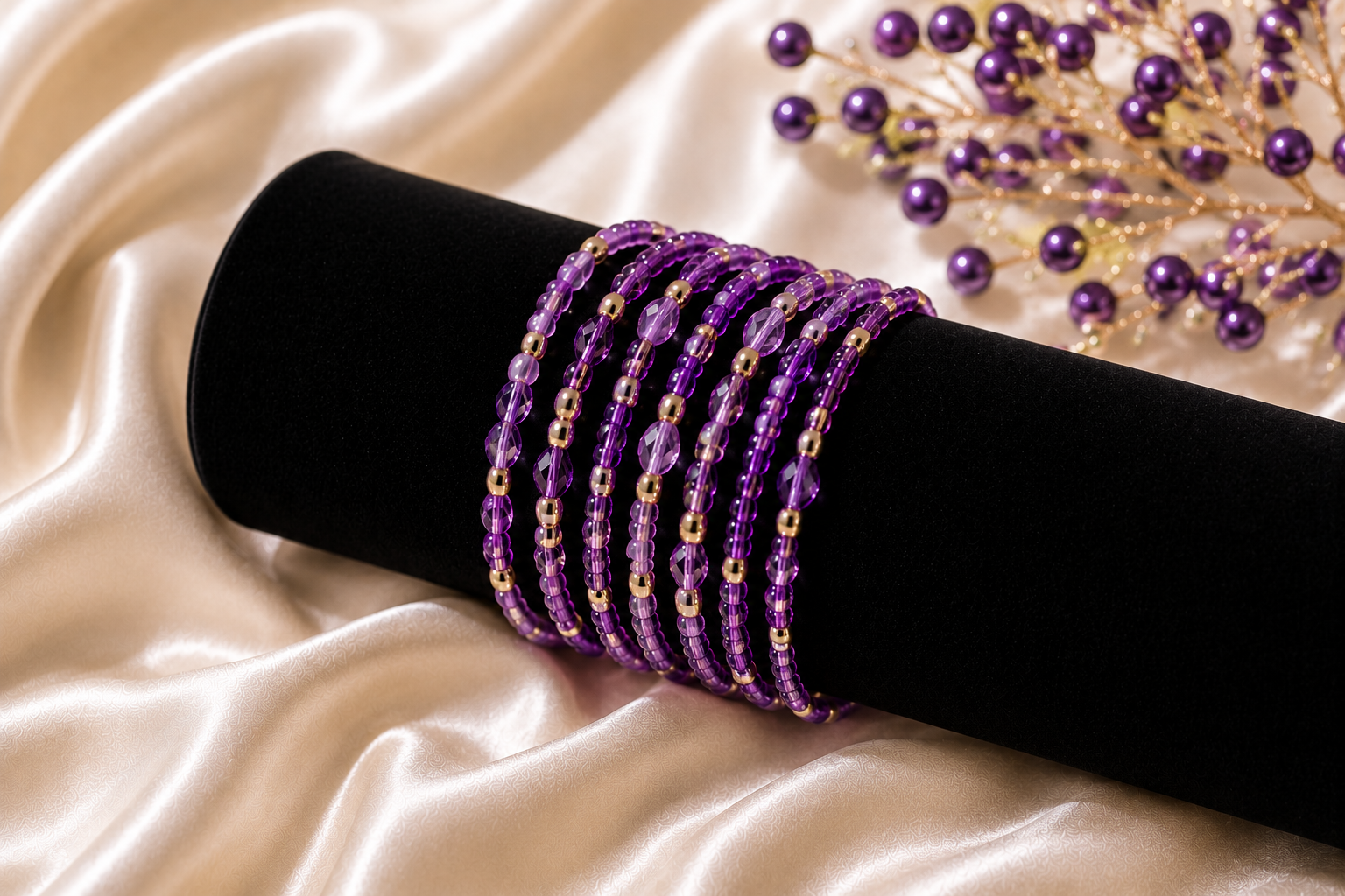 Purple Waist Beads | Intuition & Spirituality